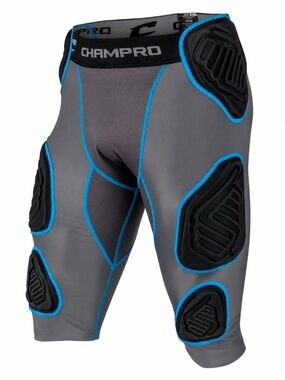 CHAMPRO Bull Rush - Faja de compresión de 7 almohadillas - XL Adult.